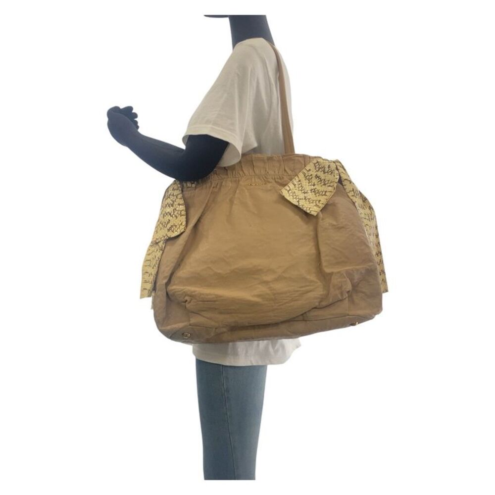 Prada Leather Python Ribbon Tote Bag - image 8